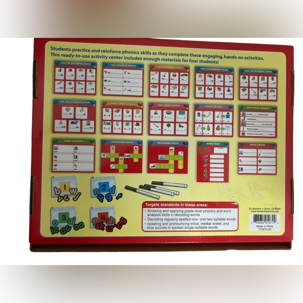 Lakeshore Phonics Teaching Reading Skills Activity Center - Picture 4 of 4
